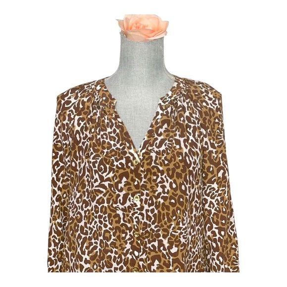 Lilly Pulitzer Animal Print Blouse - Picture 8 of 10